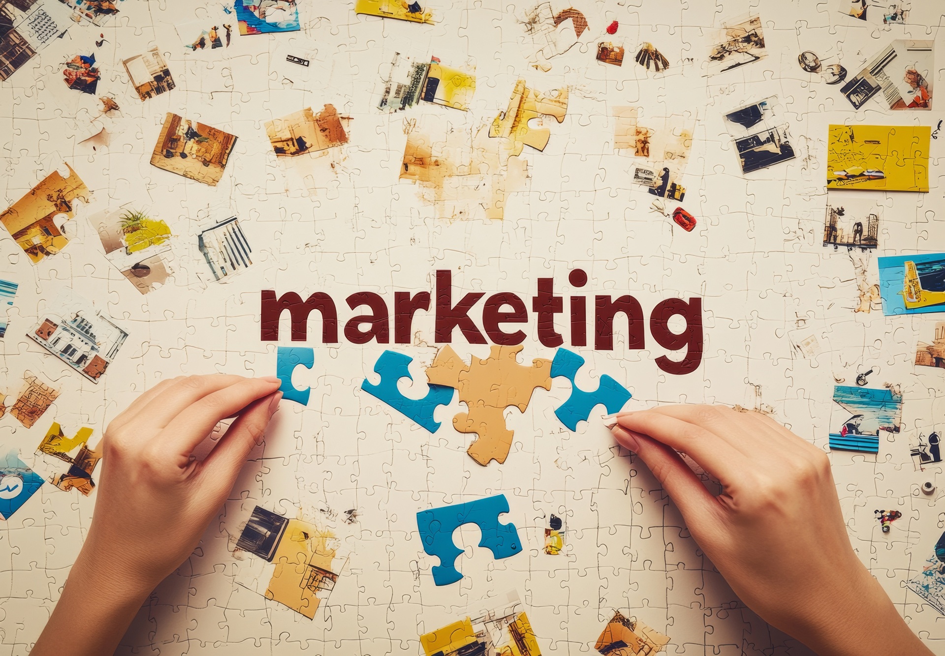Roll Up Banner - Marketingpuzzle integriert